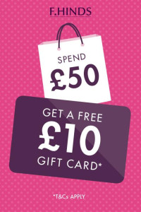 Spend £50 and get a free £10 gift card